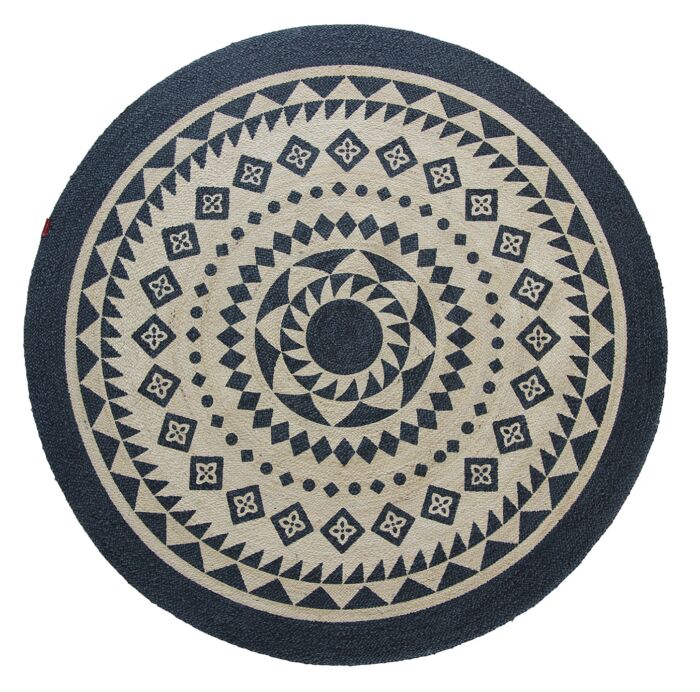 Cozy and decorative braided jute floor round rug BR 075 200cm by Ramsha Home