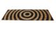 Stylish handmade braided jute rug BR 072 in natural and black colors, 80x200cm. By Ramsha Home.