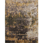 Decorative Multicolor Printed Hand Knotted Entryway Carpet