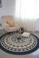 Elegant handmade braided jute round rug BR 075 200cm by Ramsha Home