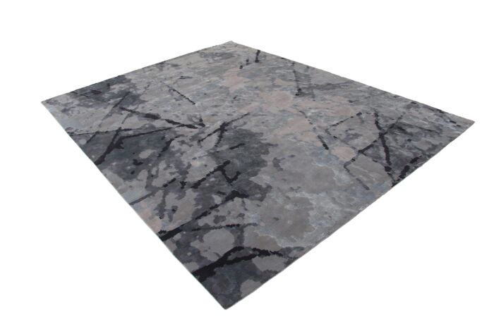 Rectangular Hand Knotted Carpet in Multicolor