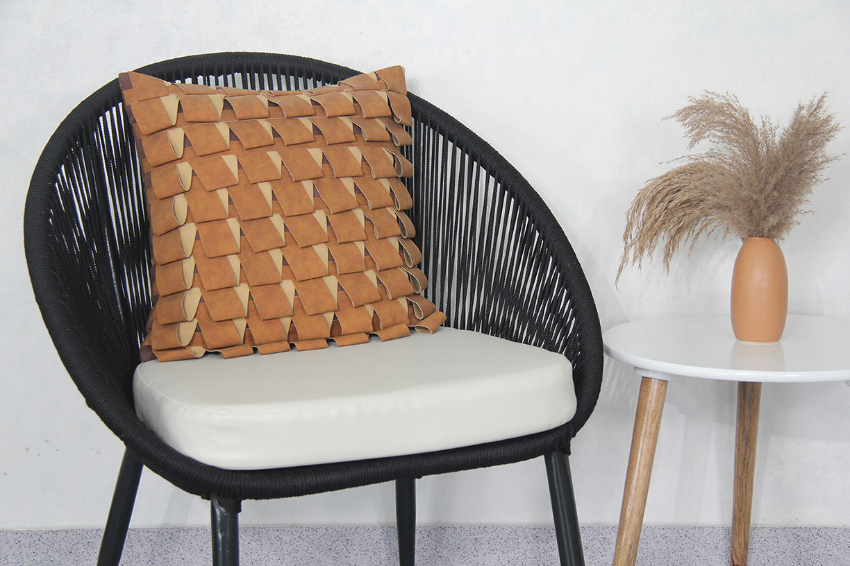 Decorative Cushion for Hallway and Car Interiors in Natural and Brown Decorative Cushion for Hallway and Car Interiors