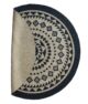 Handmade braided jute floor round rug BR 075 in natural color 200cm by Ramsha Home