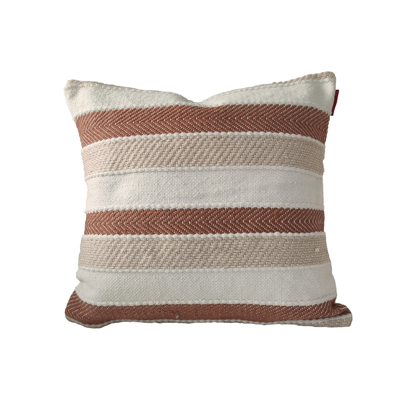 Polyester cushion with filler CS-253 for Home Decor Multicolor Woven Polyester Cushion for Home Decor