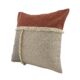 Plush Cotton Cushion with Fringes and Multicolor Design