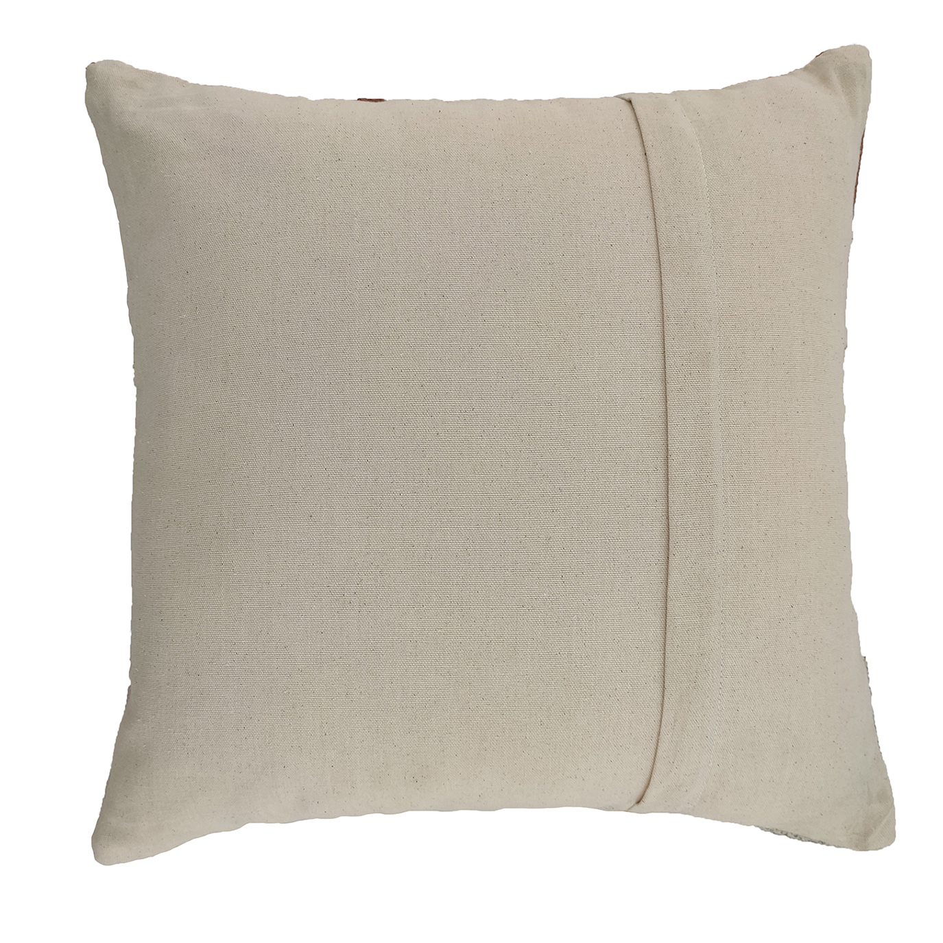 Multicolor Cotton Cushion with Fringes for Home Decor (45X45cm) Vibrant Fringed Cotton Cushion for Living Room or Floor