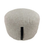 Square pouf for guest room in white and beige PF-098, 50X50X30cm