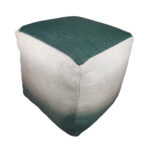 Decorative Rainbow Grey Polyester Pouf for Guest Room