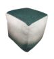 Decorative Rainbow Grey Polyester Pouf for Guest Room