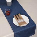 Luxurious Blue Cotton Table Runner - TR 031 (40x240cm)