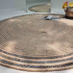 Creative Handcrafted Blue Border Braided Rug: Perfect Blend of Style and Quality - BR 065 (120cm)