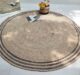 Amazing Handmade Natural, White & Blue Cotton-Jute Round Braided Rug - BR 065 (200cm) - Image 3
