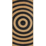 Luxurious Handmade Natural & Black Jute Floor Braided Rug - BR 072 (80x200cm)