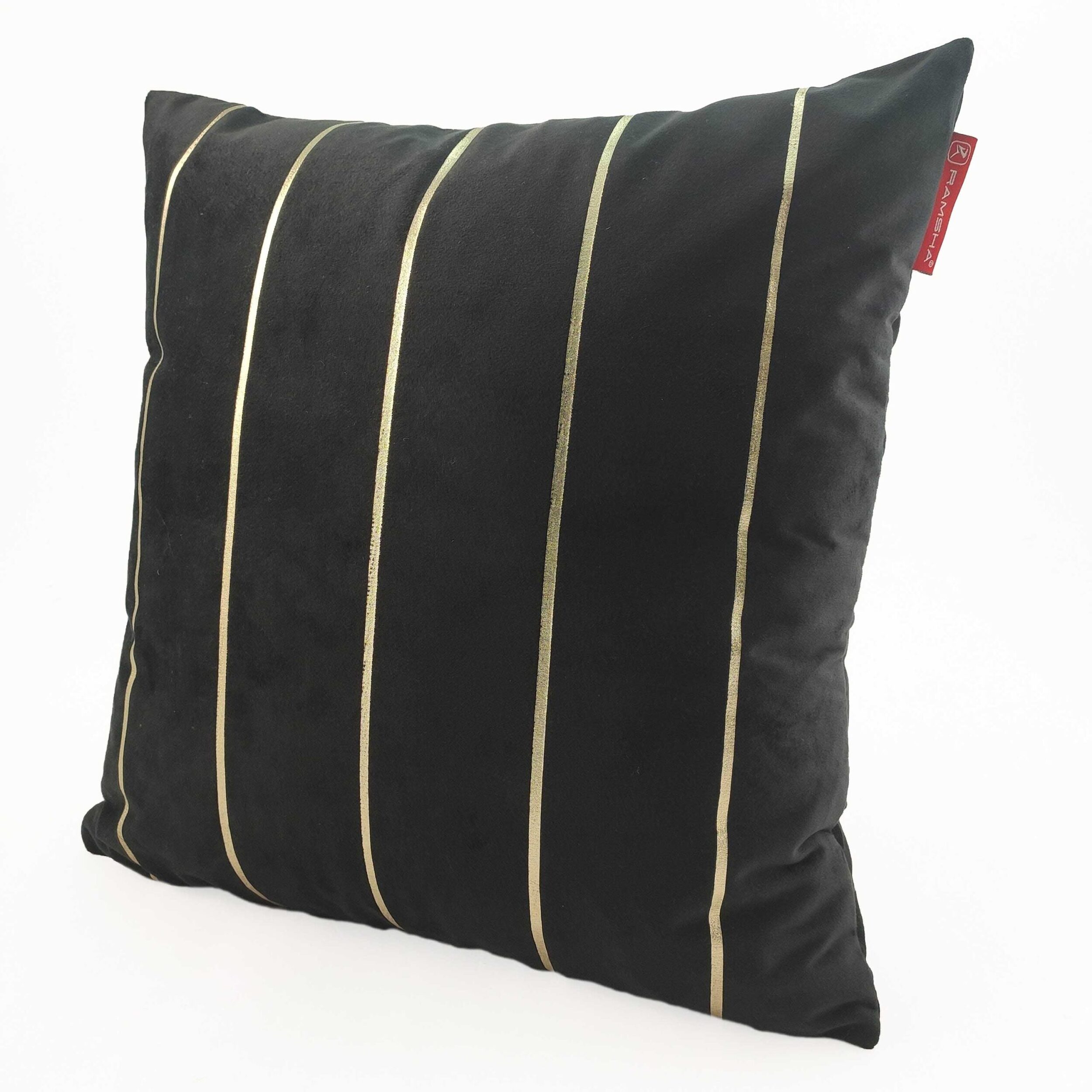 Cozy Velvet Cushion Cover CS-099 with Lined Pattern, Ideal for Window Seat Decor, Cafe Cushion in White Color 45X45cm by Ramsha Home Cozy velvet cushion cover CS-099 with lined pattern, suitable for window seat decor, cafe cushion in white color 45X45cm by Ramsha Home