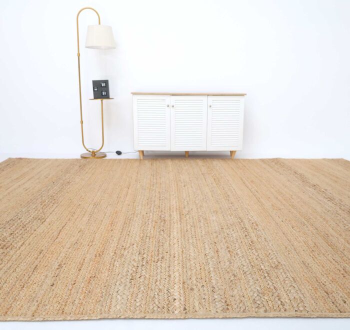 Handmade jute rug UAE – eco-friendly floor covering | Ramsha Home