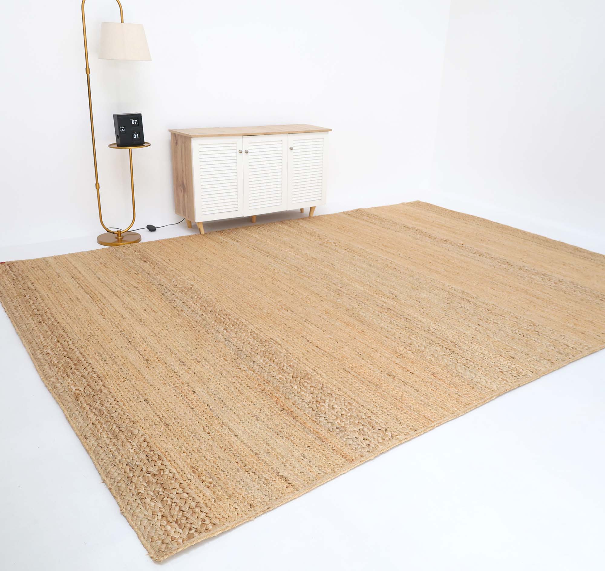 Handmade Jute Rugs Dubai – Natural Circle Carpets | Ramsha Home Beautiful Handmade Braided Rug - BR 071 - الصورة 1