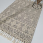 Versatile home decor woven rug SRN 017 (250x350cm) in natural color by Ramsha Home