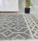 Side Close-up View of Excellent Craftsmanship and Fine Details on Woven Rug - Ramsha Home