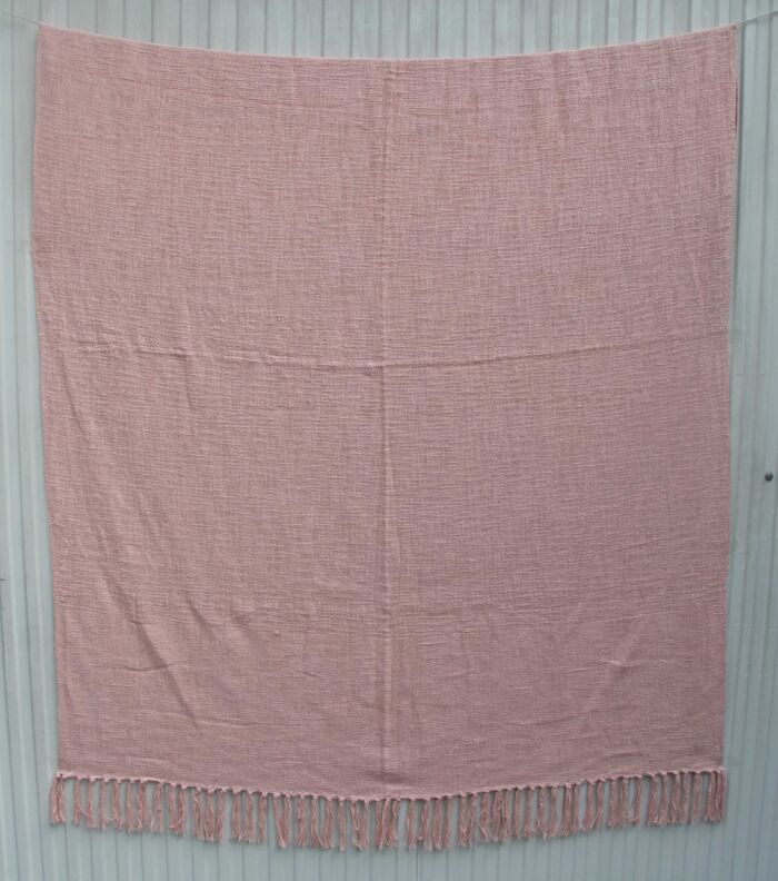 Cozy pink bedroom throw TAL-042 125x150cm by Ramsha Home