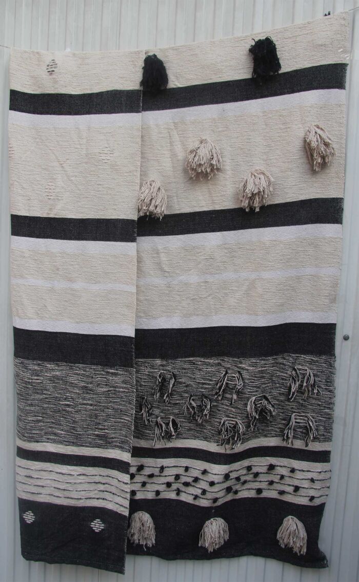 Luxurious modern bedroom throw TAL-044 multi-color 125x150cm by Ramsha Home