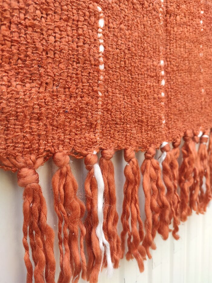 Cozy cotton & wool decorative throw TAL-031 125x150cm by Ramsha Home