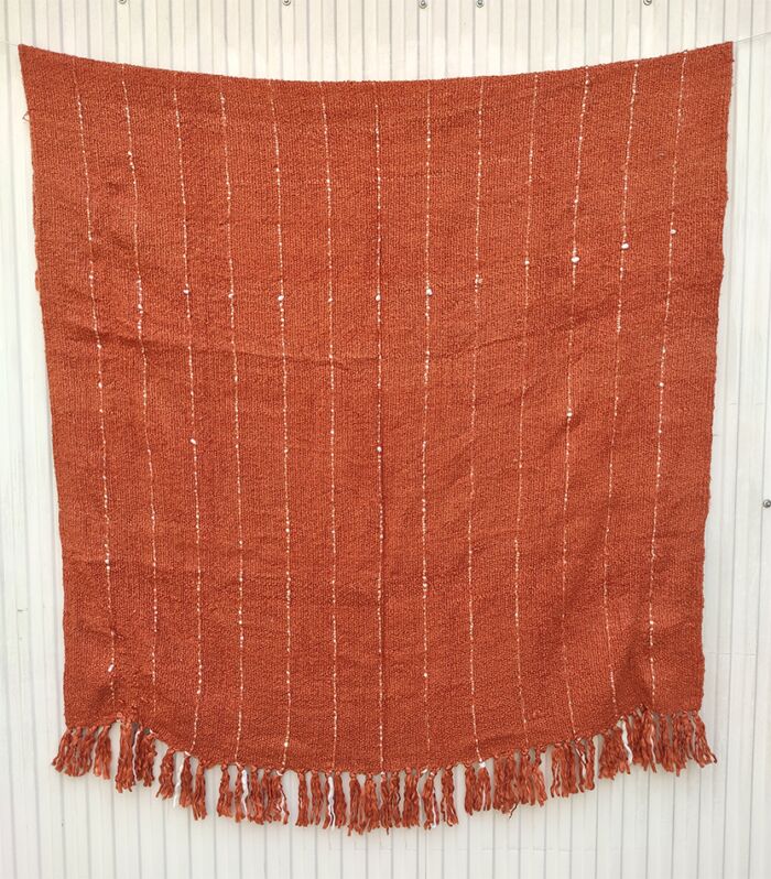 Elegant cotton & wool decorative throw TAL-031 125x150cm by Ramsha Home