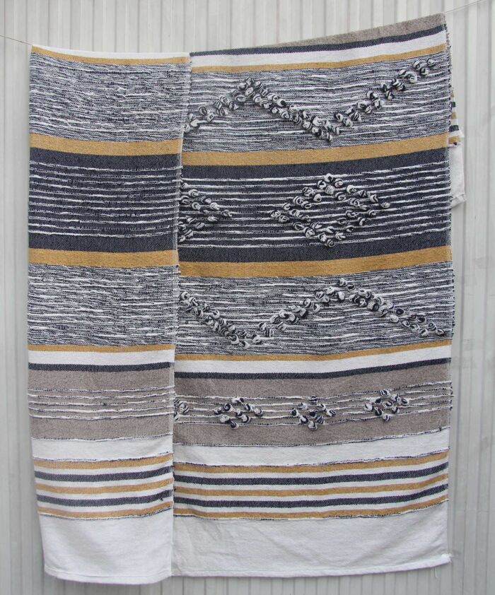 Stylish multi-color throw for home decor - TAL-048 125X150cm by Ramsha Home