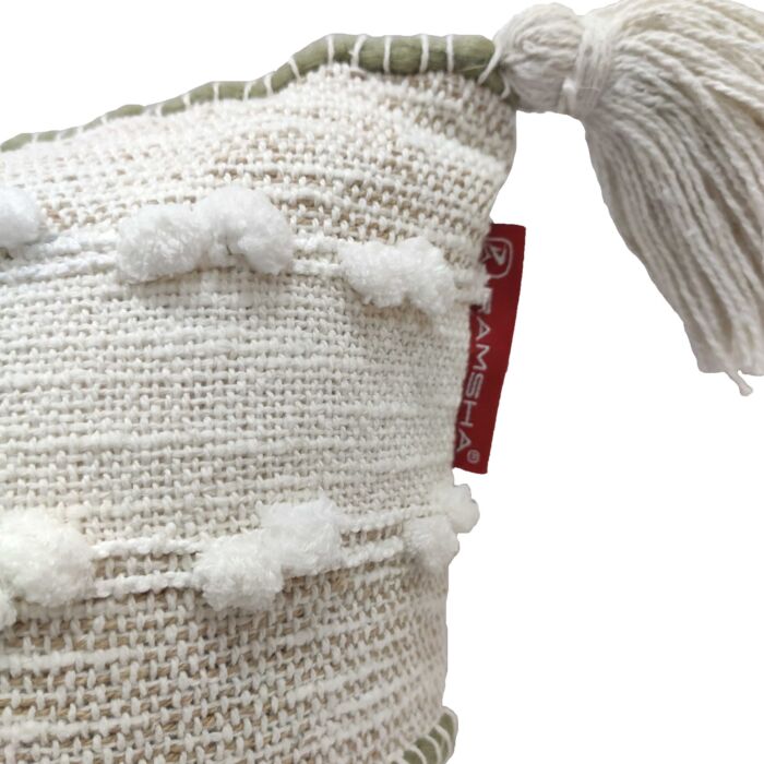 Stylish multi-color cotton and wool cushion for modern decor - CS-285 45X45cm by Ramsha Home