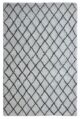 Soft white & black line shaggy rug MPS 06 (200x300cm) by Ramsha Home