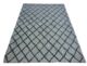 White & black line bedroom shaggy rug MPS 06 (200x300cm) by Ramsha Home