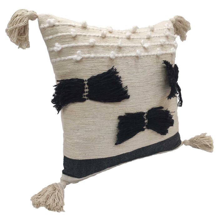 Cotton and wool home decor cushion CS-286 multi-color 45X45cm by Ramsha Home