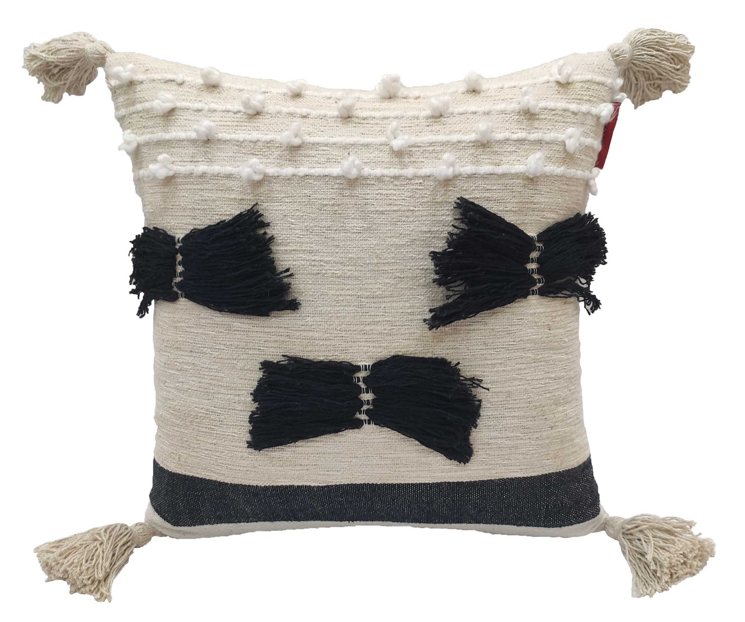 Premium Quality Multi-Color Cotton and Wool Home Decor Cushion - CS-286 45X45cm by Ramsha Home Premium quality multi-color cotton and wool home decor cushion - CS-286 45X45cm by Ramsha Home