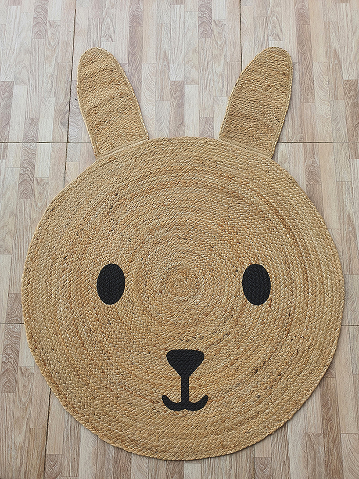 Elegant Handmade Braided Jute Rug for Home Decor - BR 078 (100cm) by Ramsha Home Elegant handmade braided jute rug for home decor - BR 078 (100cm) by Ramsha Home