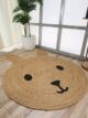 Artistic handmade braided jute rug for interiors - BR 078 (100cm) by Ramsha Home
