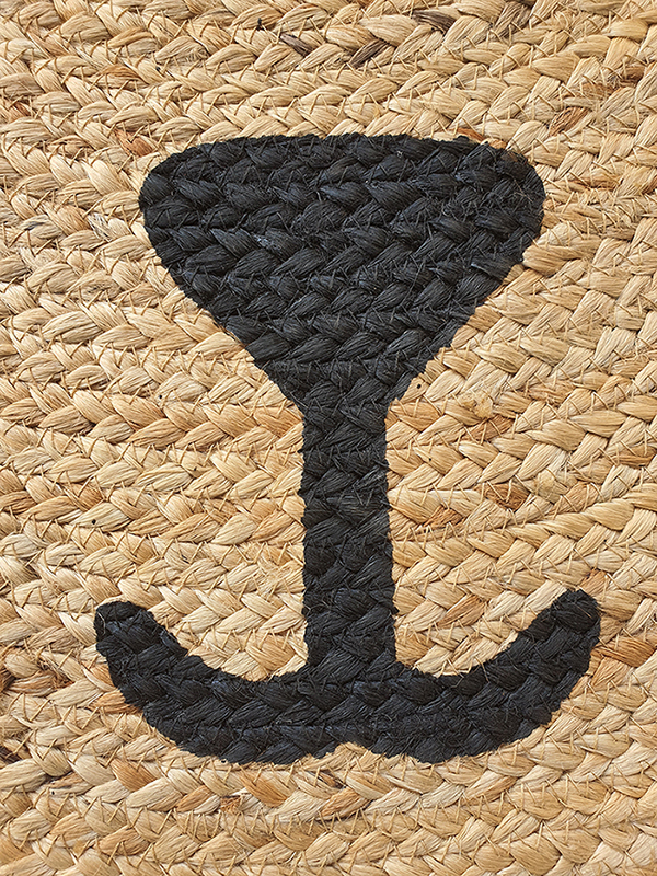 Handmade Braided Jute Rug - BR 078 (100cm) by Ramsha Home Handmade braided jute rug - BR 078 (100cm) by Ramsha Home