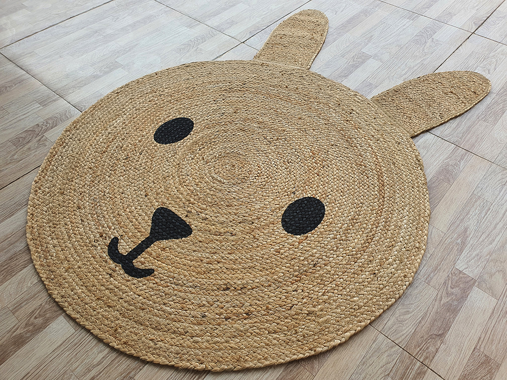 Premium Quality Braided Jute Rug - BR 078 (100cm) by Ramsha Home Premium quality braided jute rug - BR 078 (100cm) by Ramsha Home