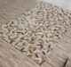 Multi color leather floor rug LR 012, 80x200cm by Ramsha Home