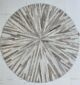 Vibrant multi-color leather rug for home decor - LR 018 (150cm) by Ramsha Home