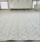 Elegant white woven rug SR 022 (80x200cm) for living rooms or bedrooms by Ramsha Home