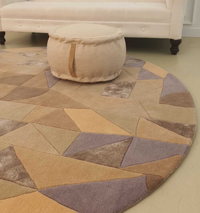 Premium quality home decor round rug in multi colors HTWV 50 (200cm)