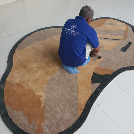 Modern carpet and rugs collection in Dubai with silk carpets, tufted rugs, bedroom rugs, and traditional rugs for living rooms.