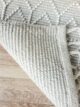 Soft natural white woven rug with fringes for bedroom SRN 007 (80x200cm) by Ramsha Home