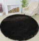 Cozy and soft shaggy area rug SG 04 - Brown (90cm) by Ramsha Home