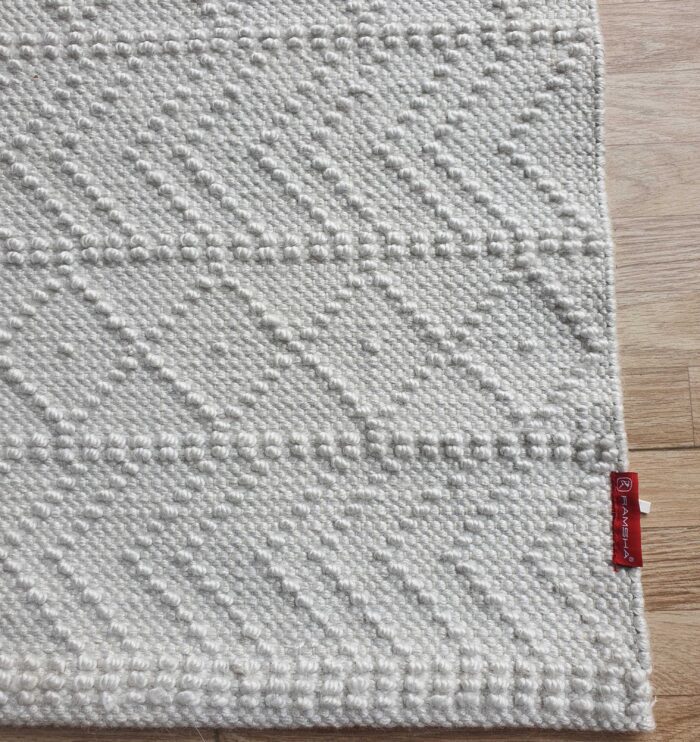 Premium quality polyester rug SR 022 (80x200cm) with soft texture by Ramsha Home