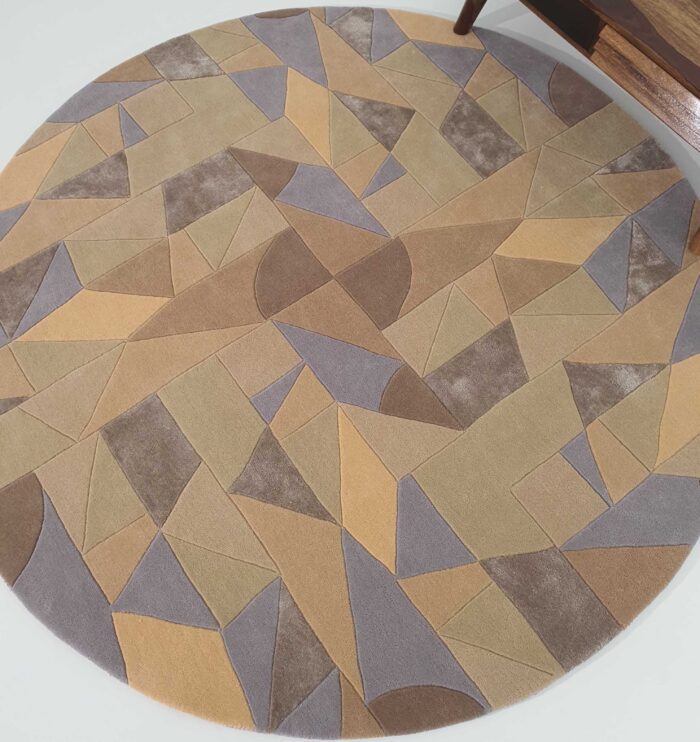 Versatile handmade round rug with vibrant colors HTWV 50 (200cm)