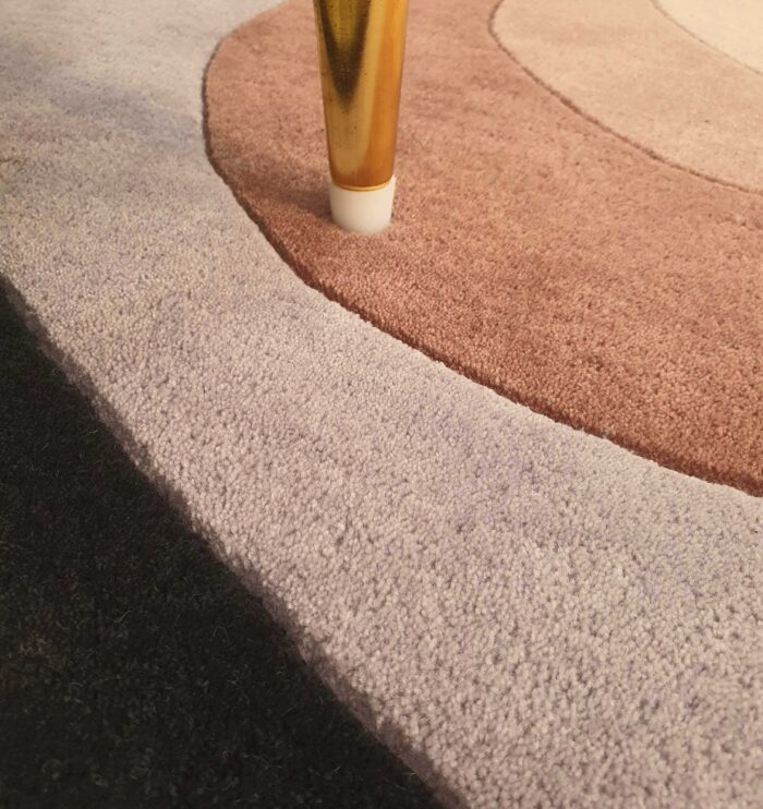 Versatile round area rug in multi colors HTW 54 (300cm)