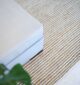 Hand woven wool hallway rug from India, stylish bohemian woven rug for homes in UAE and Dubai.