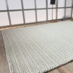 Stylish natural color woven rug SRN 028, 250x350cm for living room or bedroom by Ramsha Home