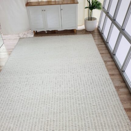 Beautiful woven area rug SRN 030, 80x200cm for entryway or hallway by Ramsha Home