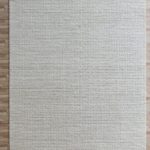 White bedroom woven rug SRN 031, 170x240cm for a modern touch by Ramsha Home